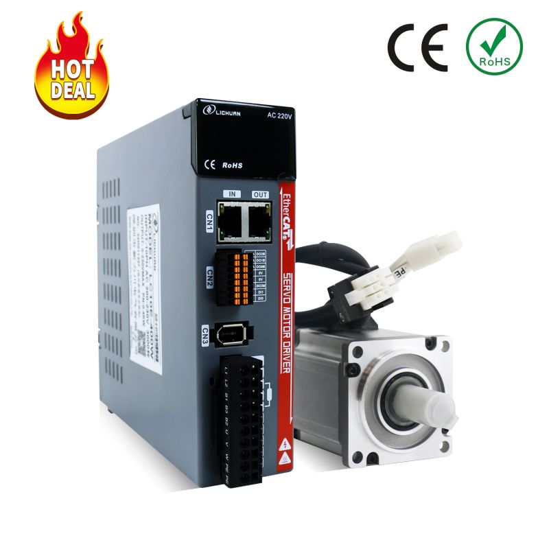 Ethercat AC Servo Motor 400W 3000rpm 1.27nm A Kiti